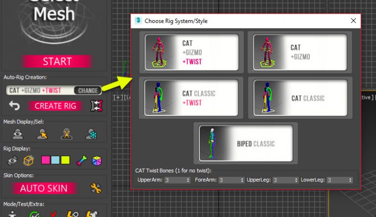 Choose rig system