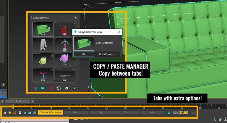 BlenderToMax GUI Button