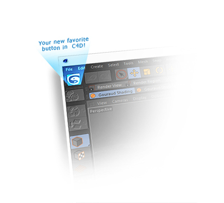 MAXtoC4D GUI Button