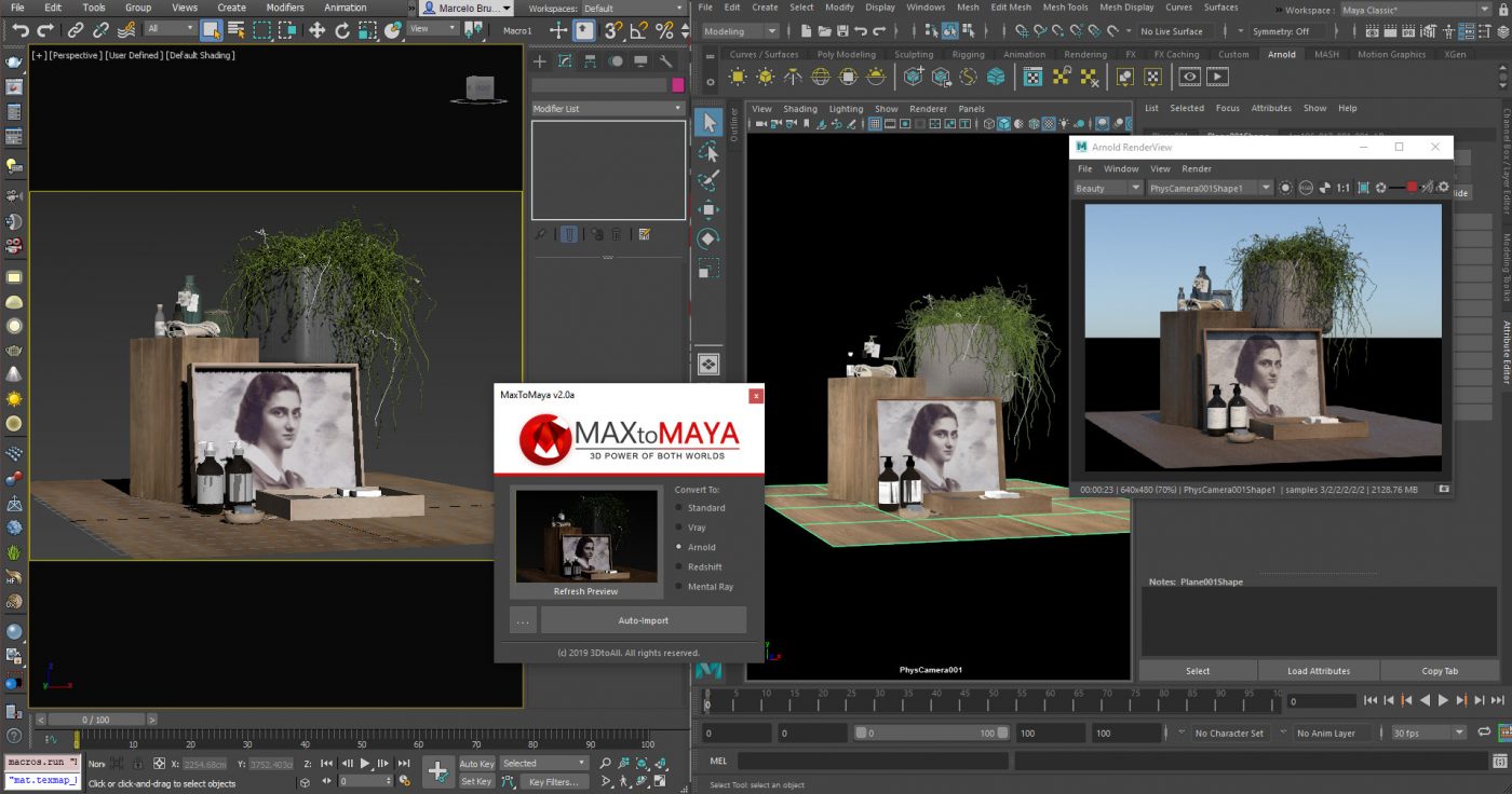 Materials transfer example