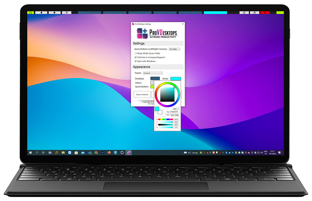ProVDesktops Customize